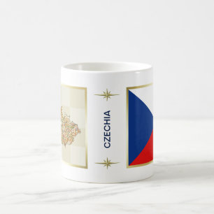 Czechia Flag + Map Mug