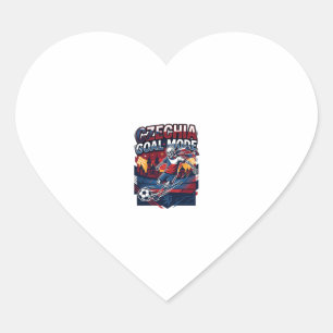Czechia Goal Mode Skeleton Striker Nations Streetw Heart Sticker