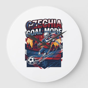 Czechia Goal Mode Skeleton Striker Nations Streetw Large Clock