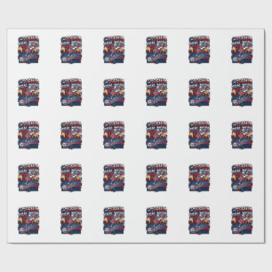 Czechia Goal Mode Skeleton Striker Nations Streetw Wrapping Paper