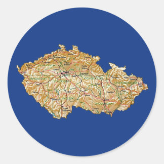 Czechia Map Sticker