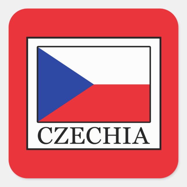 Czechia Square Sticker (Front)