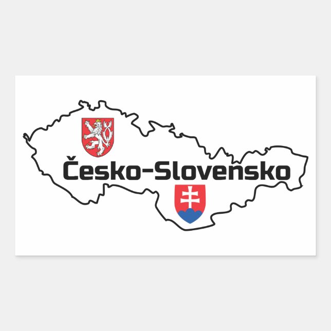 Czecho-Slovakia Republic Sticker (Front)