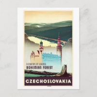 Czechoslovakia Bohemian Forest Print
