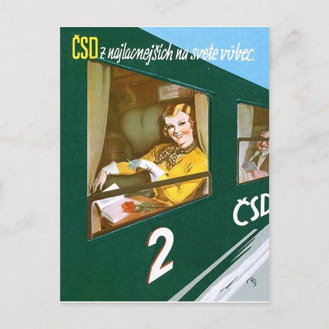 Czechoslovakia for all seasons, vintage travel postcard (Front)