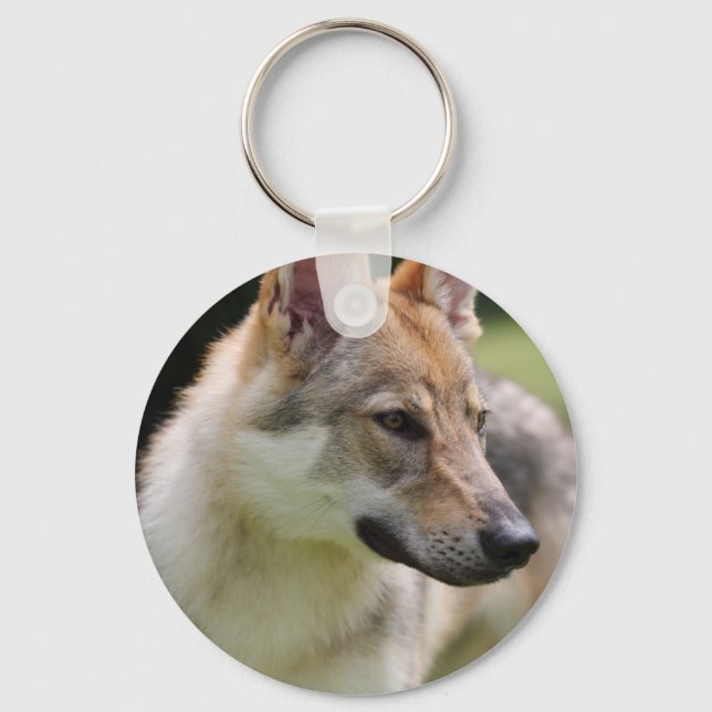 Czechoslovakian Wolfdog Keychain (Front)