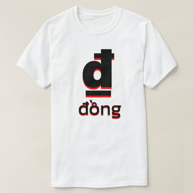 ₫ đồng white T-Shirt (Design Front)
