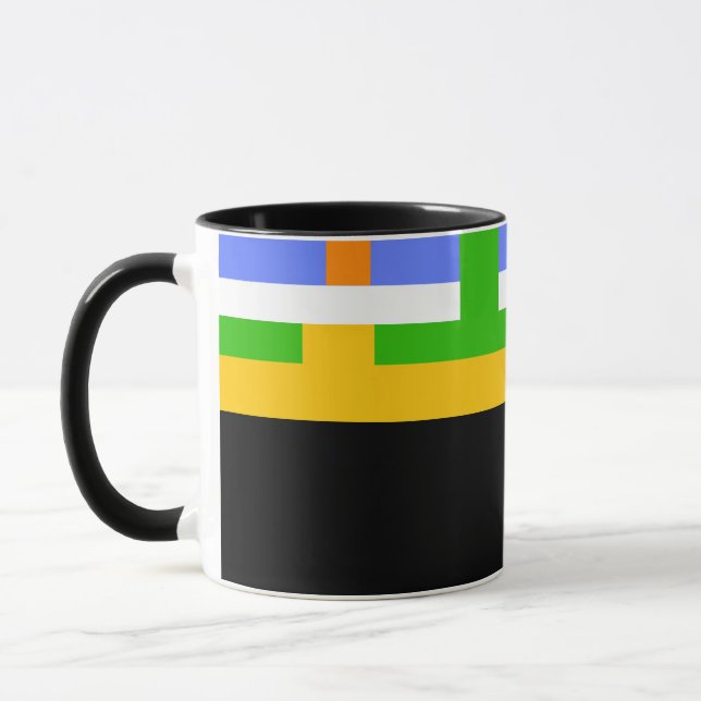 D04 - Tasse avec bandes de couleur horizontales (Gauche)