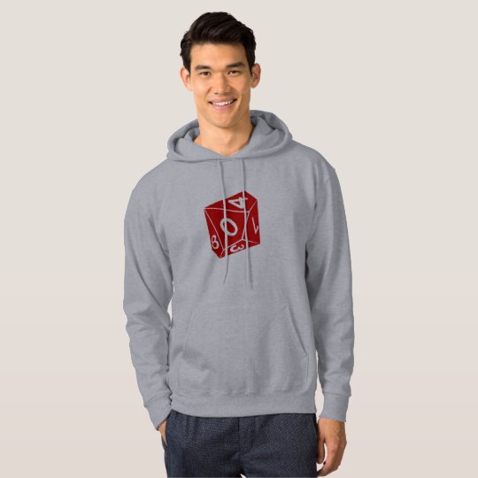 d10 decahedron die hoodie
