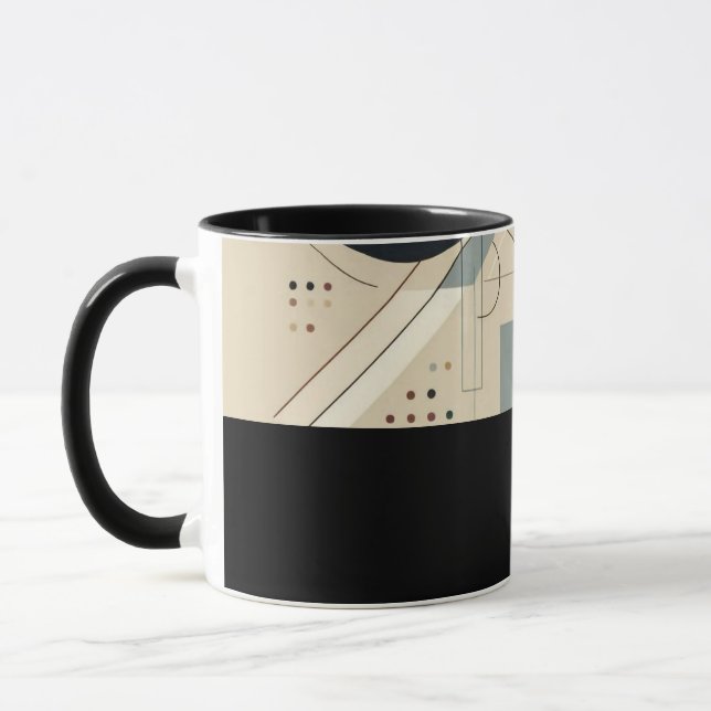 D10 - Tasse mit pastellfarbiger Kunst Mug (Left)