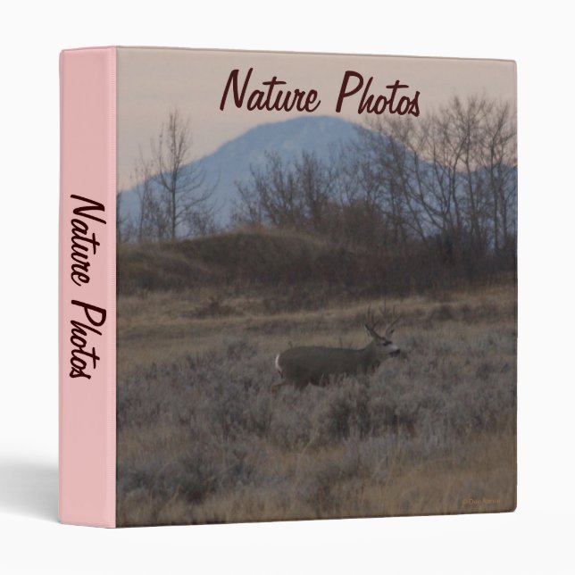 D12 Mule Deer Sweet Grass Hills Binder (Front/Spine)