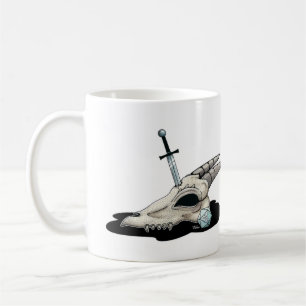 D20 and Dragon Skull Coffee Mug