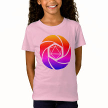 D20 Aperture Rainbow Girls T-Shirt
