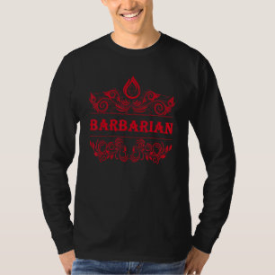 D20 Dice Barbarian Rpg Class Tabletop Roleplaying T-Shirt