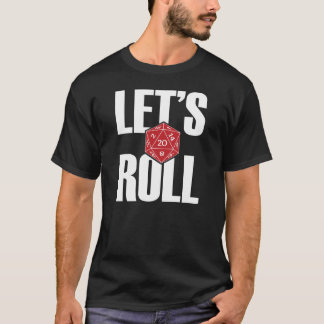 D20 Let's Roll Shirt - Dark/Red