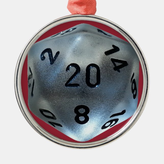 D20 METAL ORNAMENT (Front)
