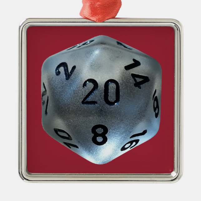 D20 METAL ORNAMENT (Front)