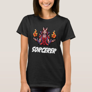 D20 Rpg Dragons Tabletop Dungeon Class Sorcerer T-Shirt