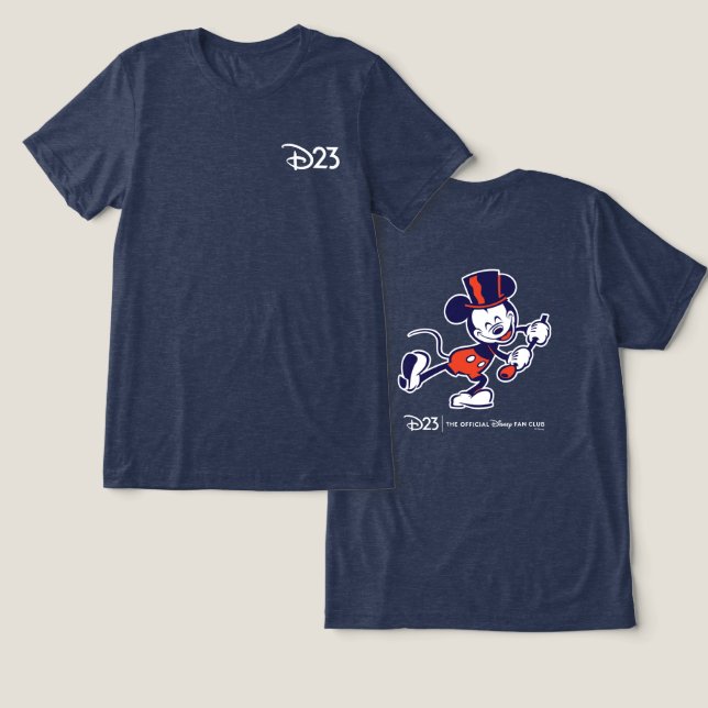 D23 Mickey Two-Sided Tri-Blend Shirt (Design Front & Back)