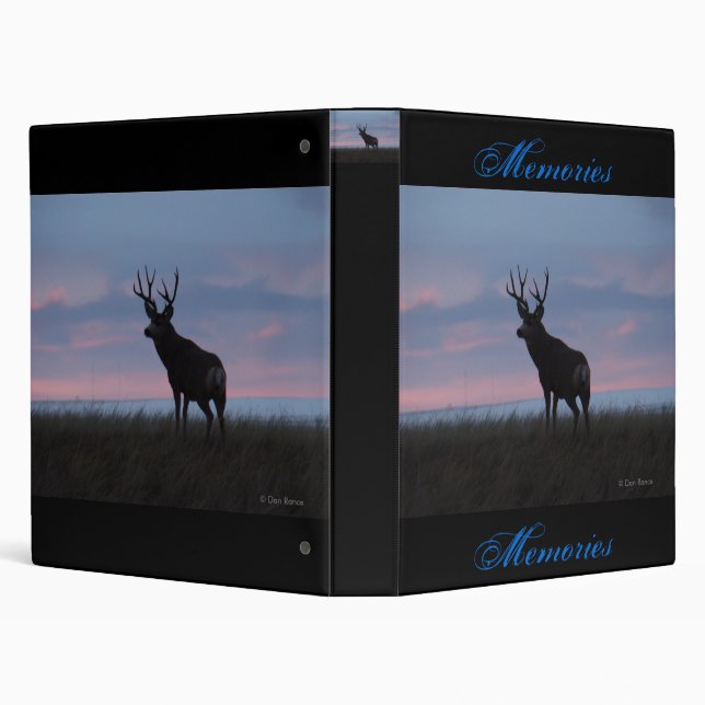 D3 Mule Deer Buck Sunrise Buck Binder (Background)