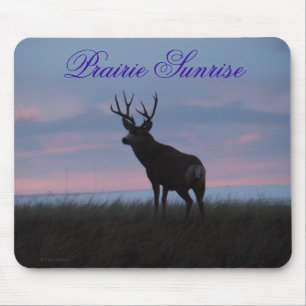 D3 Mule Deer Buck Sunrise Buck Mouse Pad