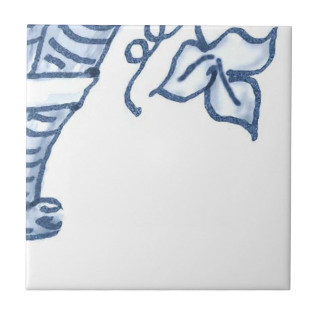 D5 - Delft Basket Mural Tile - D5 (Front)