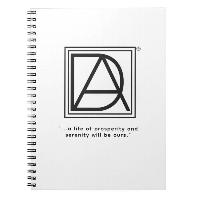 D.A. Spiral Notebook (Front)