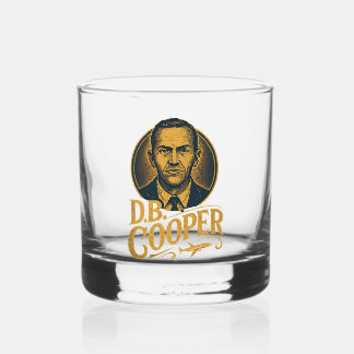 D. B. Cooper Heist Whiskey Glass