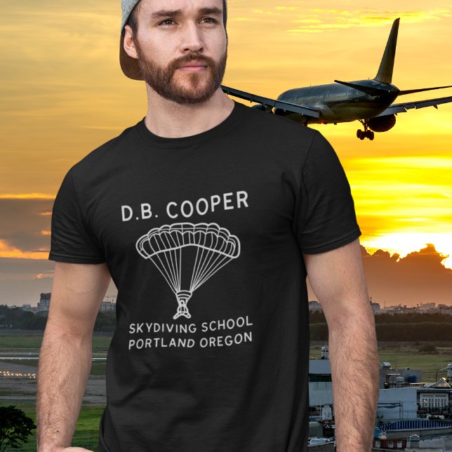 D.B. Cooper Skydiving School T-Shirt (Creator Uploaded)