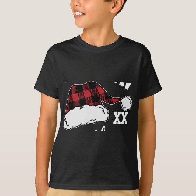 D Buffalo Plaid Matching Family T Shirt  (Front)