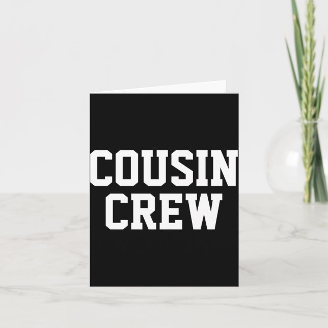 D Cousin Crew Matching Family Toddler  Card (Front)