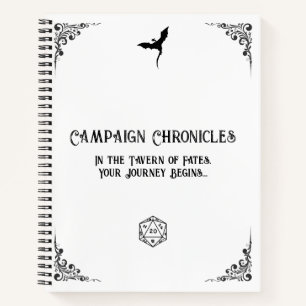 D&D Campaign Chronicle Notebook