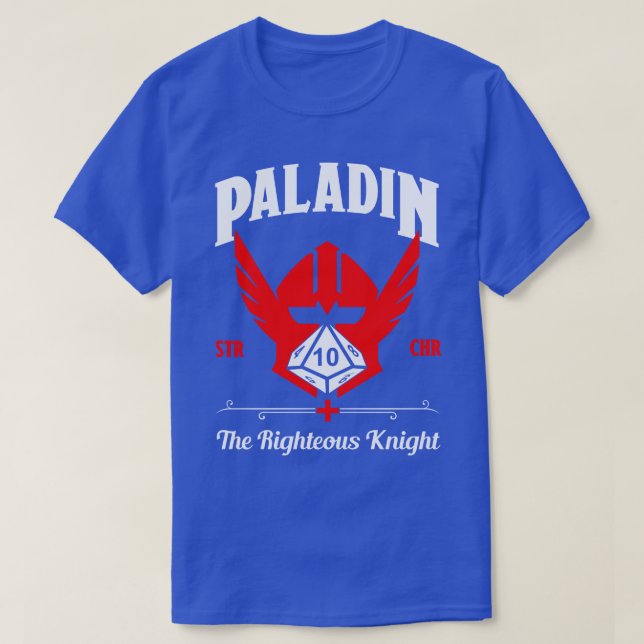 D&D Character Class Paladin  T-Shirt (Design Front)