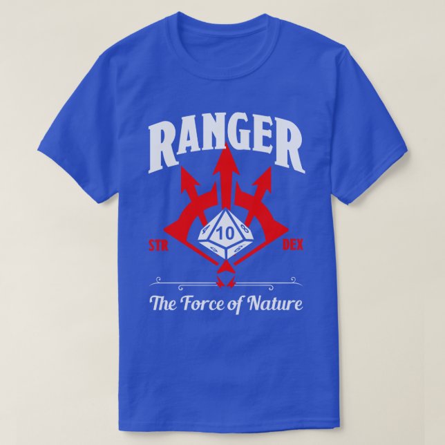 D&D Character Class Ranger  T-Shirt (Design Front)