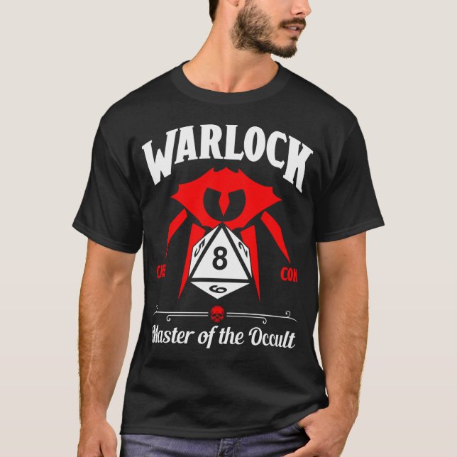 D&D Character Class Warlock T-Shirt (Front)