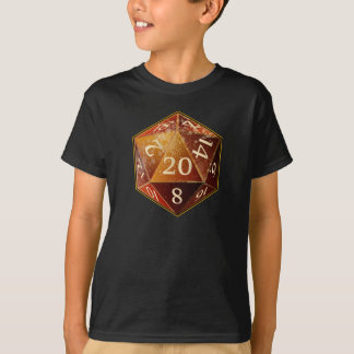 D&D d20 Sandstone and tan SAHARA die T-Shirt