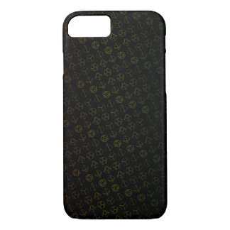 D&D Dice pattern in rainbow colours Case-Mate iPhone Case