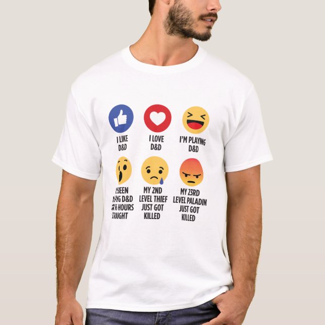 D&D Emojis T-Shirt (Front)
