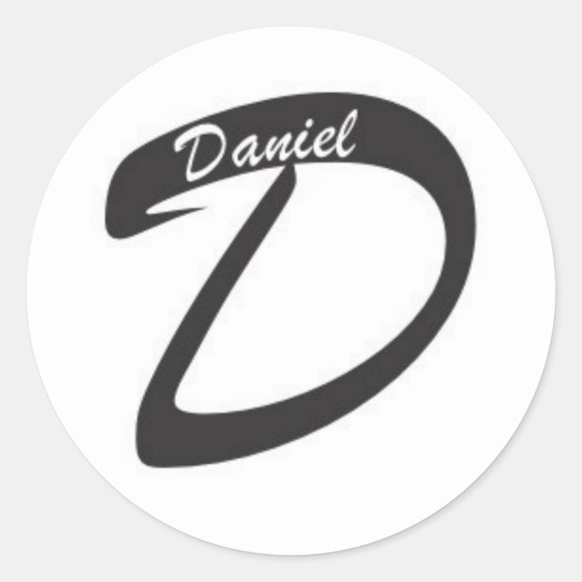 D. Daniel Productions white sticker (Front)