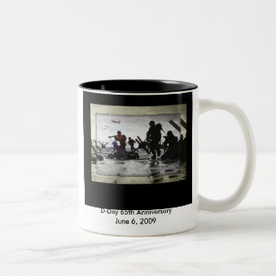 D-Day 65th Anniversary June 6, 2009 Two-Tone Coffee Mug