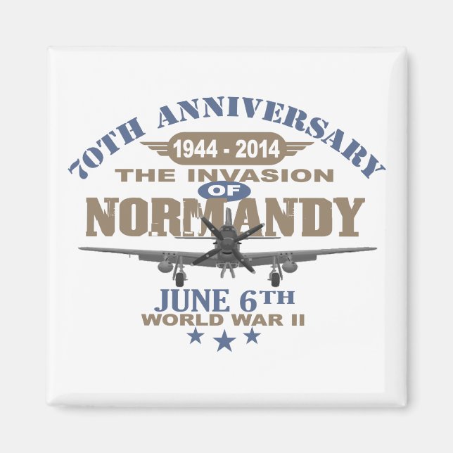 D-Day 70th Anniversary Battle of Normandy Magnet (Front)