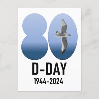 D-Day 80 - 1944-2024 Postcard