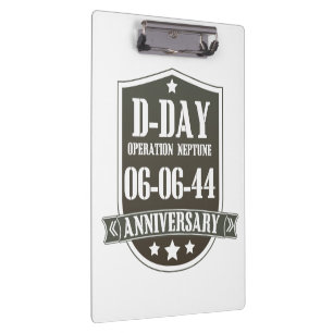 D-Day Anniversary Badge Clipboard