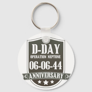 D-Day Anniversary Logo Keychain