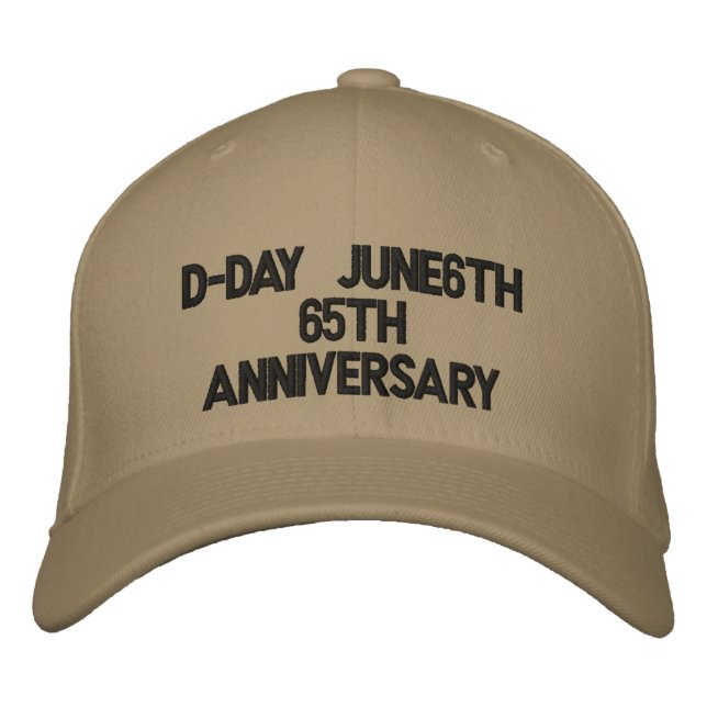D-Day June6th65th Anniversary Embroidered Hat (Front)