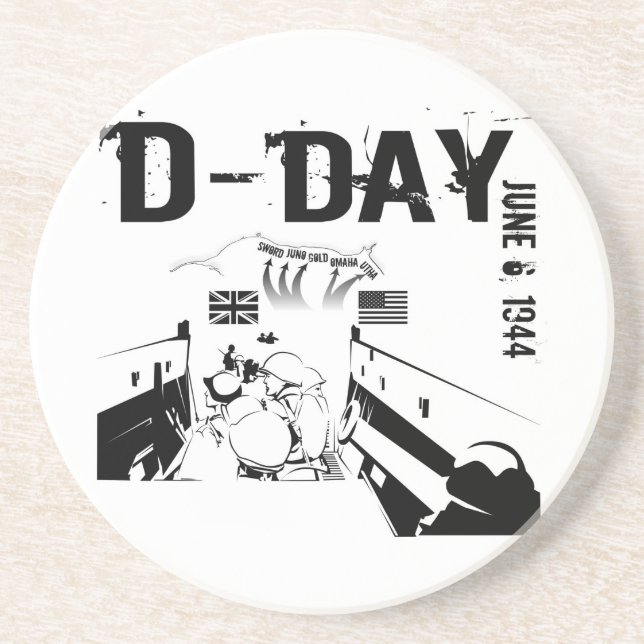 D-DAY June 6, 1944 Coaster (Front)