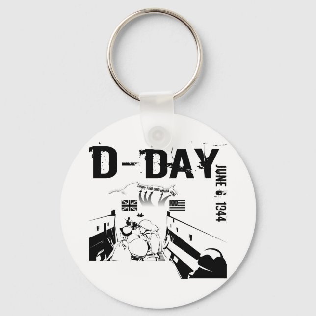 D-DAY June 6, 1944 Keychain (Front)