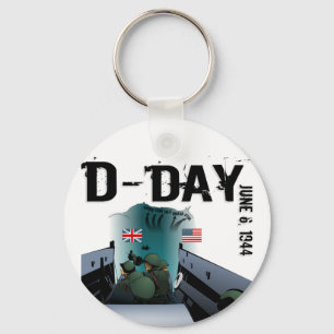 D-DAY June 6, 1944 Keychain