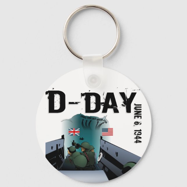 D-DAY June 6, 1944 Keychain (Front)