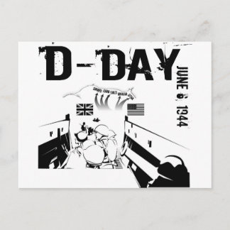D-DAY June 6, 1944 Postcard